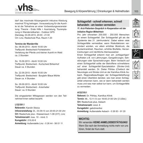 Programm 2/2013 - kvhs Neuwied eV