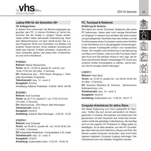 Programm 2/2013 - kvhs Neuwied eV