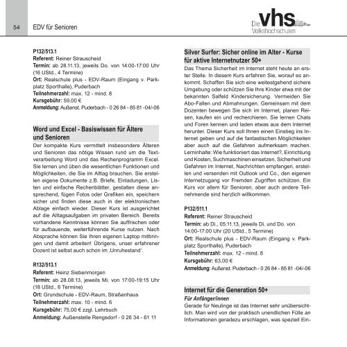 Programm 2/2013 - kvhs Neuwied eV