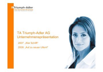 4 Millionen - TA Triumph-Adler GmbH
