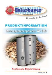 Wärmepumpenspeicher WP 500 - Heizerschwaben