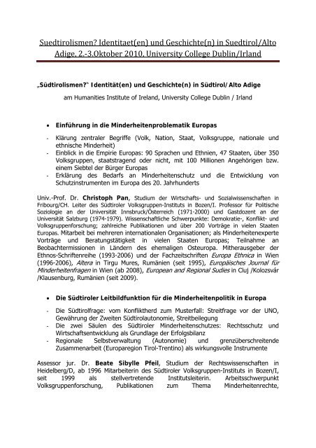 Suedtirolismen? Identitaet(en) und Geschichte(n) in Suedtirol/Alto ...