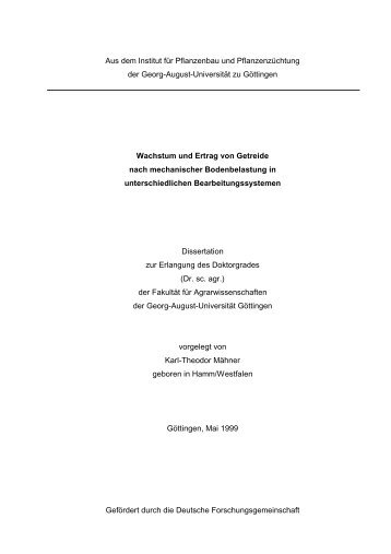 Öffnen - eDiss - Georg-August-Universität Göttingen