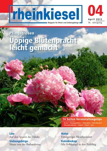 Karfreitag bis einschl. Ostermontag ab 11.00 Uhr ... - Rheinkiesel