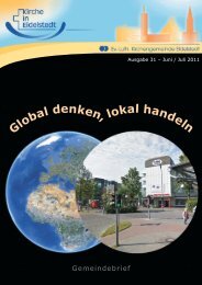 Gemeindebrief Juni - Juli 2011 - Kirchengemeinde Eidelstedt