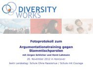 Argumentationstraining gegen Stammtischparolen, Fotoprotokoll ...