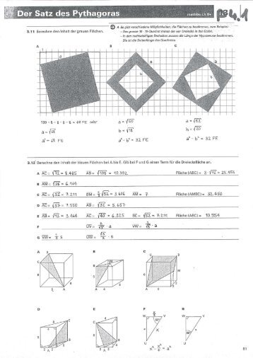Pythagoras Lösung... - Schule Rain