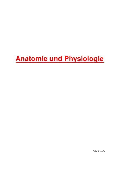 Anatomie und Physiologie_Teil_1