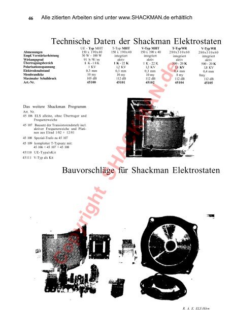 Copyright SHACKMAN.de - 70