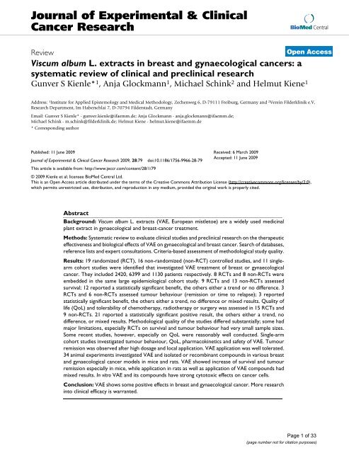 Kienle Breast Cancer.pdf - AnthroMed Library