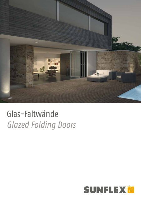 Glas-Faltwände Glazed Folding Doors