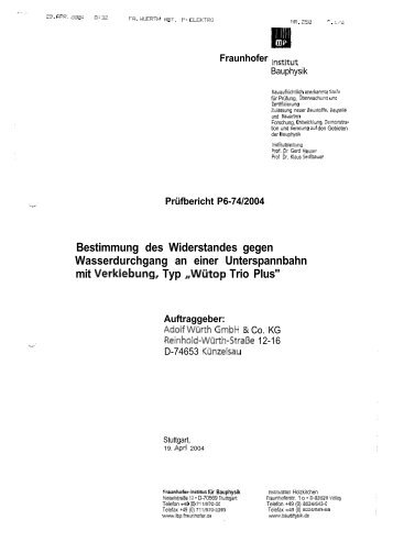 Wütop Trio Plus - Würth