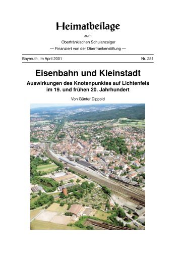 Eisenbahn und Kleinstadt - Bezirk Oberfranken