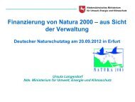 Finanzierung von Natura 2000 – aus Sicht der Verwaltung