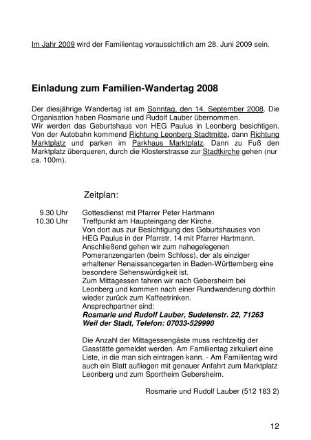 Rundbrief der Familiengemeinschaft GEBHARDT – PAULUS ...