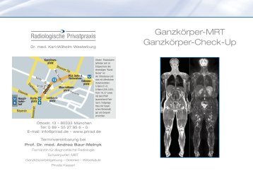 Ganzkörper Vorsorge MRT - Prirad.de