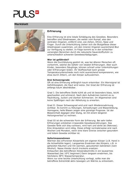 Merkblatt