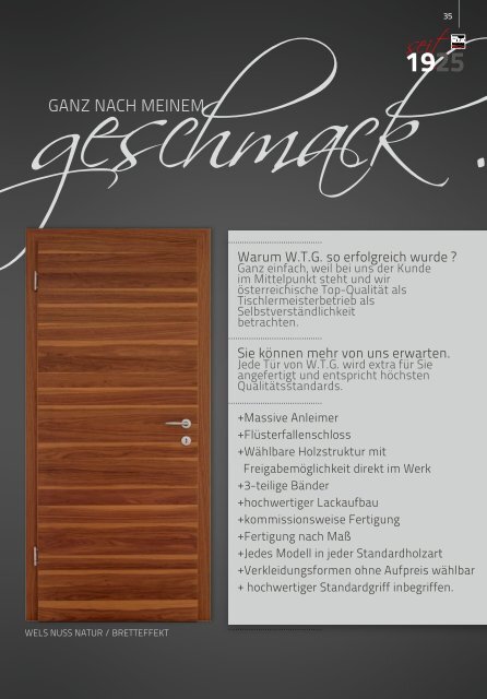 hauptkatalog - W.T.G. Türen GesmbH