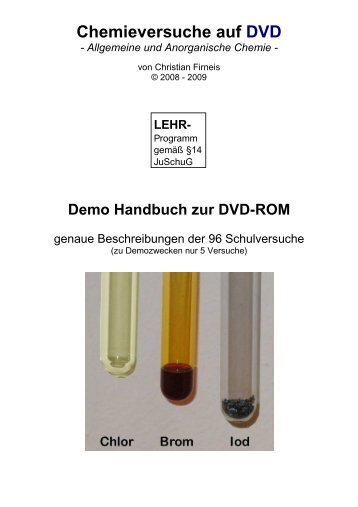 Chemieversuche auf DVD - Chemische Experimente