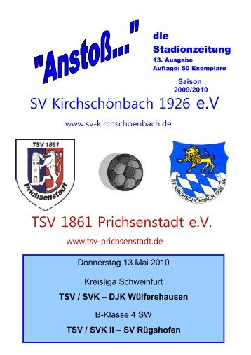 SV Kirchschönbach 1926 e.V TSV 1861 Prichsenstadt e.V.