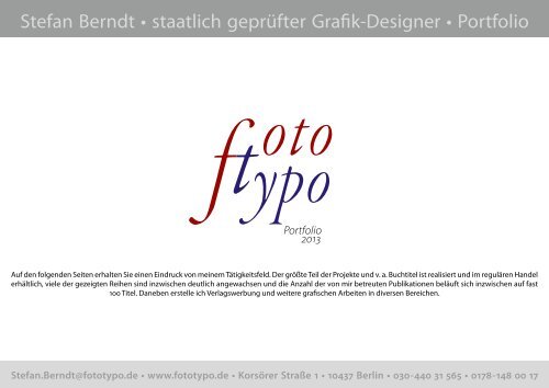 Portfolio - fototypo - Stefan Berndt