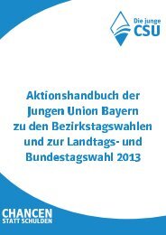 Aktionshandbuch - Junge Union Bayern