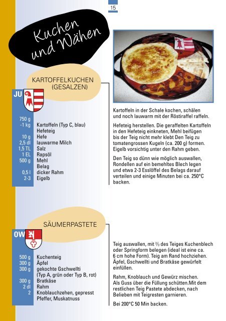 Kartoffelrezepte aus allen Kantonen - Swisspatat