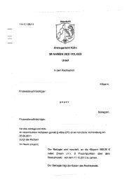 Urteil AG Köln vom 06.06.2011 - 114 C 128/11 - Czap & Czap