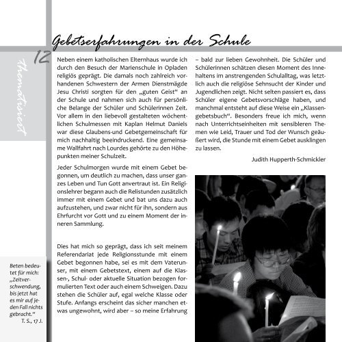 "Bewegungsmelder" Ausgabe 1/2009 - Kirchen-in-refrath.de