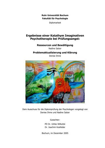 Diplomarbeit Denise Ihme & Nadine Salzer 2005 - Psychosynthesis ...