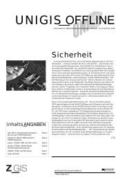 UNIGIS offline Ausgabe 3/05 - UNIGIS Salzburg