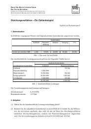 Gleichungsverfahren – Ein Zahlenbeispiel - Westfälische Wilhelms ...