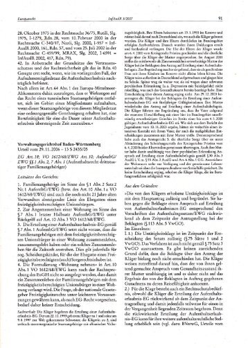 InfAuslR, Heft 3/2007, S. 91-95 - MARIA und TIMO TISZAUER