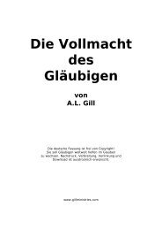 Die Vollmacht des Gläubigen - Gill Ministries