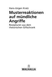 Musterreaktionen auf mündliche Angriffe