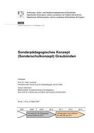 Sonderpädagogisches Konzept (Sonderschulkonzept ... - HfH