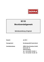 SE135 Blockbandsägewerk - Serra