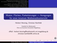 Spiel mit Flächen - Fakultät für Mathematik - Otto-von-Guericke ...