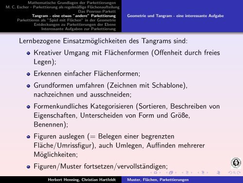 Spiel mit Flächen - Fakultät für Mathematik - Otto-von-Guericke ...