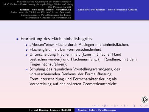 Spiel mit Flächen - Fakultät für Mathematik - Otto-von-Guericke ...