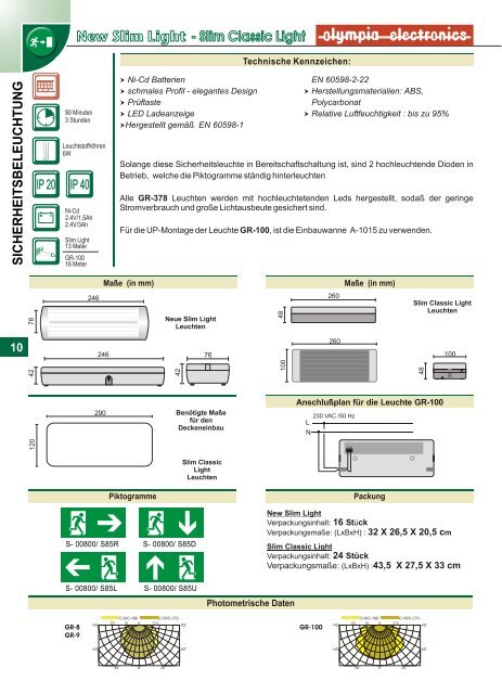 sicherheitsbeleuchtung - Olympia-electronics