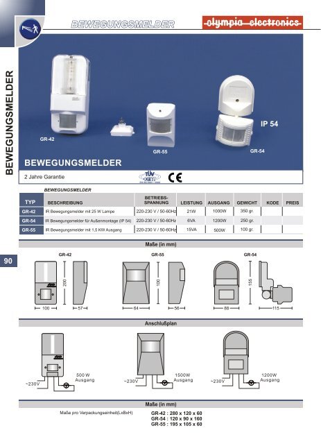 sicherheitsbeleuchtung - Olympia-electronics