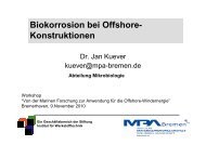 Biokorrosion bei Offshore- Konstruktionen - wab.biz