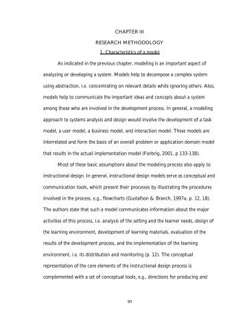 Chapter III: Research methodology