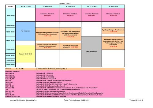 Stundenplan Zug E.pdf - Medizinische Universität Wien