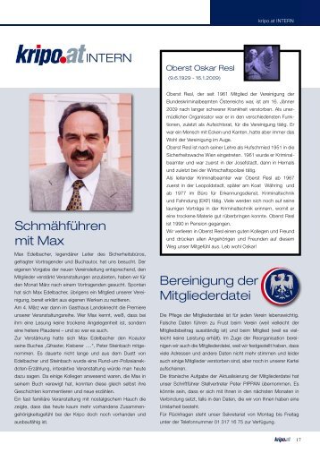 Ausgabe 02/2009 - Kripo.at