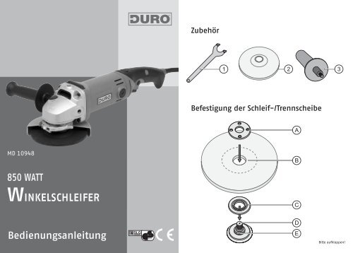 10948 A5 Winkelschleifer DURO - Medion