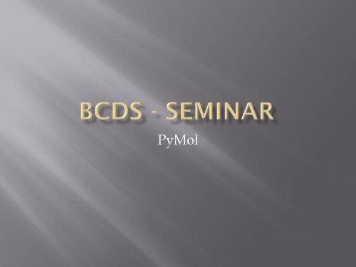 BCDS - Seminar - BioPhysika