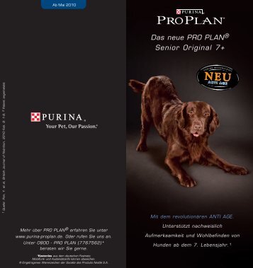 Das neue PRO PLAN® Senior Original 7+