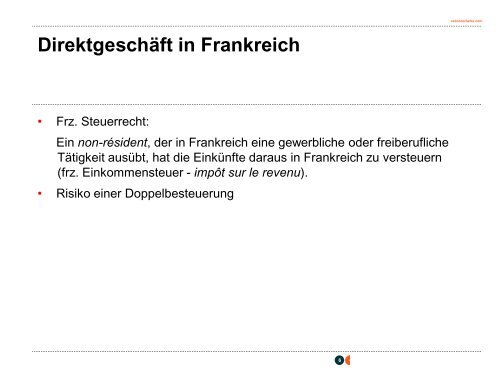 Betriebsstätte in Frankreich - german-tech.org